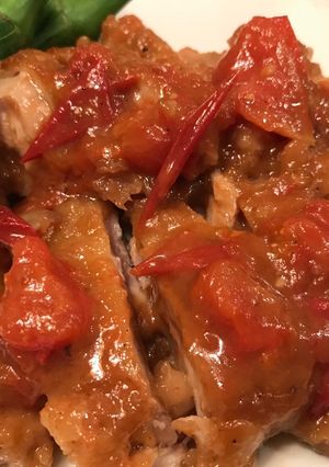 簡単アレンジ！鶏モモトマトの照り焼き-レシピのメイン写真
