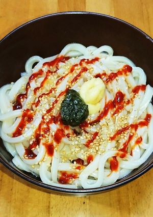 エスニックてぬきうどん-レシピのメイン写真