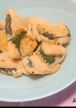 さっぱり香る！ささみの梅しそはさみ焼き！-レシピのメイン写真