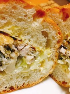 鰯フライ&しめじとキャベツのマリネサンド-レシピのメイン写真