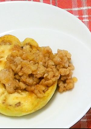 白ナスのトロトロステーキ！そぼろかけ！-レシピのメイン写真