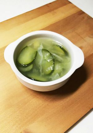 きゅうりの中華スープ(大量消費レシピ)-レシピのメイン写真