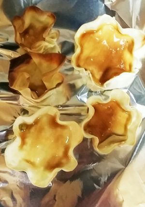 余ったワンタン皮、キャラメリーゼカップ-レシピのメイン写真