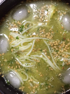 暑い時は少し甘いしその冷汁でそうめん-レシピのメイン写真