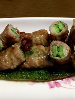 我が家の簡単♪ゴーヤの肉巻き甘辛炒め-レシピのメイン写真