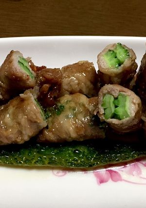 我が家の簡単♪ゴーヤの肉巻き甘辛炒め-レシピのメイン写真