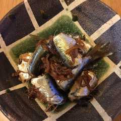 รูปของ 簡単ビールのおつまみ♡いわしのしょうが煮