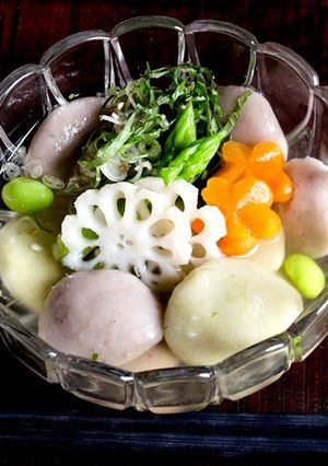 冷やしだんご汁-レシピのメイン写真