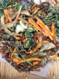 モズクと野菜のかき揚げ-レシピのメイン写真