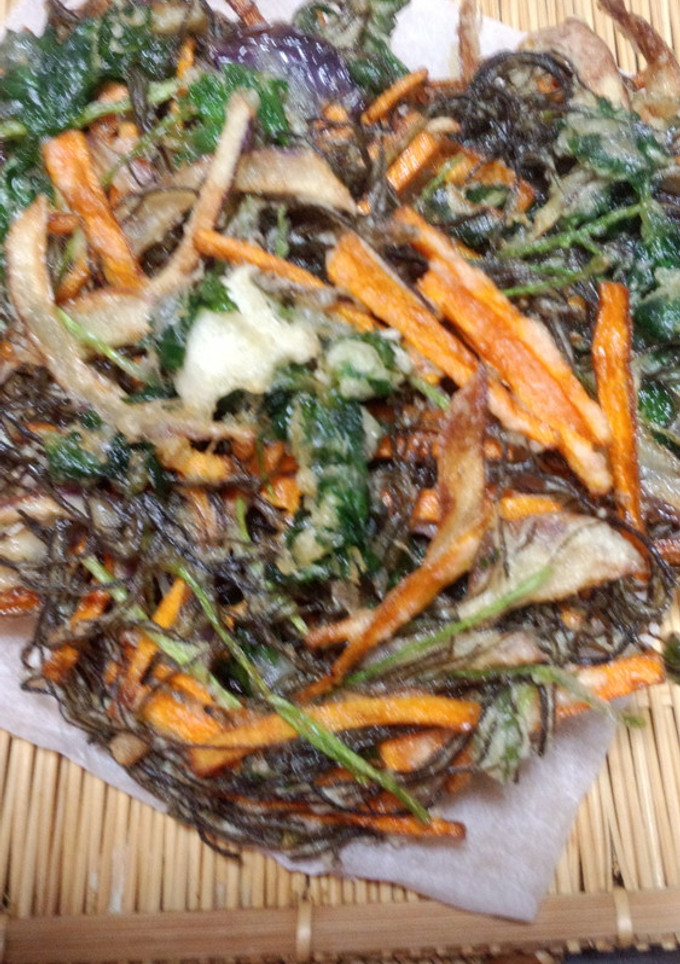 モズクと野菜のかき揚げ-レシピのメイン写真