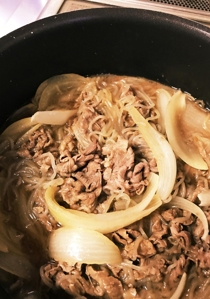 超簡単 牛丼 しらたき入-レシピのメイン写真