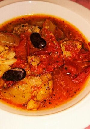 鶏モモ肉のトマト煮込み-レシピのメイン写真
