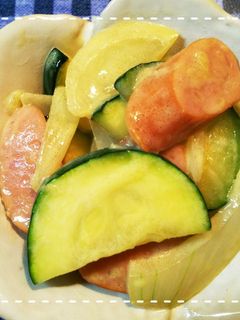 簡単!ズッキーニと玉ねぎの醤油マヨ炒め-レシピのメイン写真
