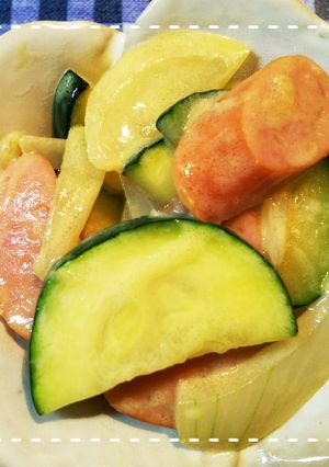 簡単！ズッキーニと玉ねぎの醤油マヨ炒め-レシピのメイン写真