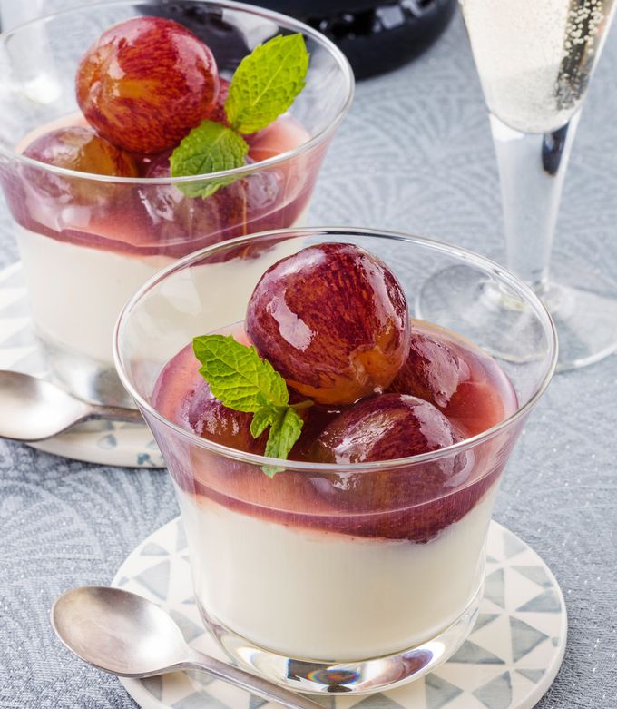 パンナコッタ レンジで作る♪ぶどうの濃厚パンナコッタ☆ by イオンワールドフェア