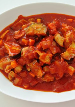 カチャトーラ風鶏肉と野菜のトマト煮込み-レシピのメイン写真