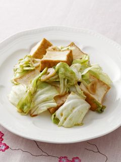 キャベツと厚揚げのオイスター炒め-レシピのメイン写真