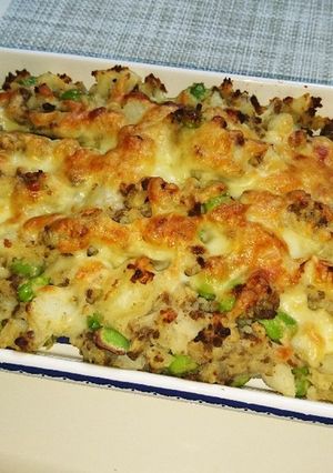 マッシュポテトと枝豆のチーズ焼き♡-レシピのメイン写真