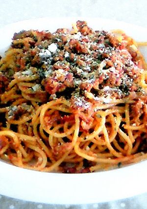 トマトソースのボロネーゼ風パスタ-レシピのメイン写真