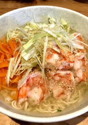 簡単・美味しすぎるプリプリ海老塩ラーメン-レシピのメイン写真