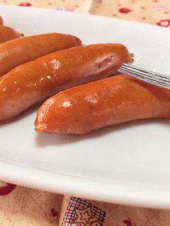 電子レンジで簡単!激ウマウインナー!-レシピのメイン写真