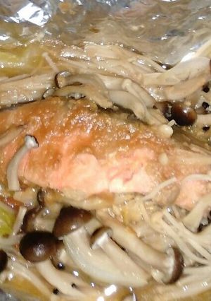 ★アルミホイルで❗鮭のちゃんちゃん焼き★-レシピのメイン写真