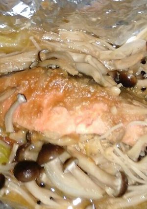 ★アルミホイルで❗鮭のちゃんちゃん焼き★-レシピのメイン写真