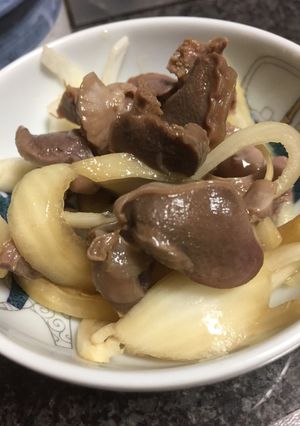 冷製・タマネギと砂肝の簡単ポン酢づけ-レシピのメイン写真