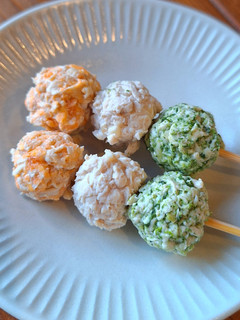 鶏肉の三色団子(犬用)-レシピのメイン写真