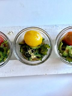 ゴーヤのさっぱり中華風サラダ♡-レシピのメイン写真