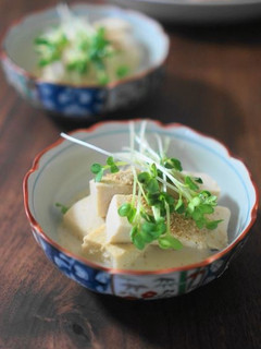 大豆パワーたっぷり♬高野豆腐の豆乳煮-レシピのメイン写真
