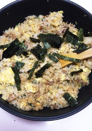 簡単楽チン節約レシピ焼肉のタレで豚肉炒飯-レシピのメイン写真