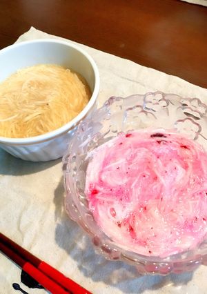 さっぱりあっさり！長芋そうめん-レシピのメイン写真
