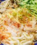 簡単♪きゅうりと鶏むね肉のサラダうどん！