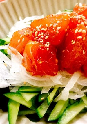 韓国風マグロのピリ辛サラダ☆-レシピのメイン写真