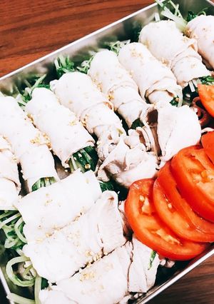冷しゃぶの水菜巻き-レシピのメイン写真