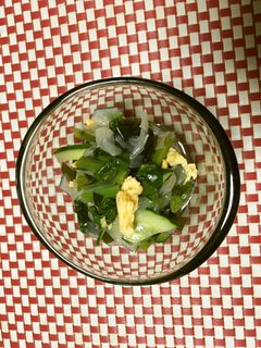 白滝とつるむらさきのお浸し-レシピのメイン写真
