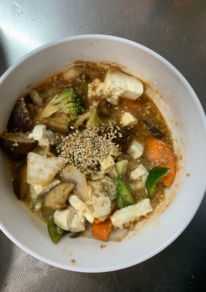 肉無豆腐中華風コク旨梅ウスター味野菜炒め-レシピのメイン写真
