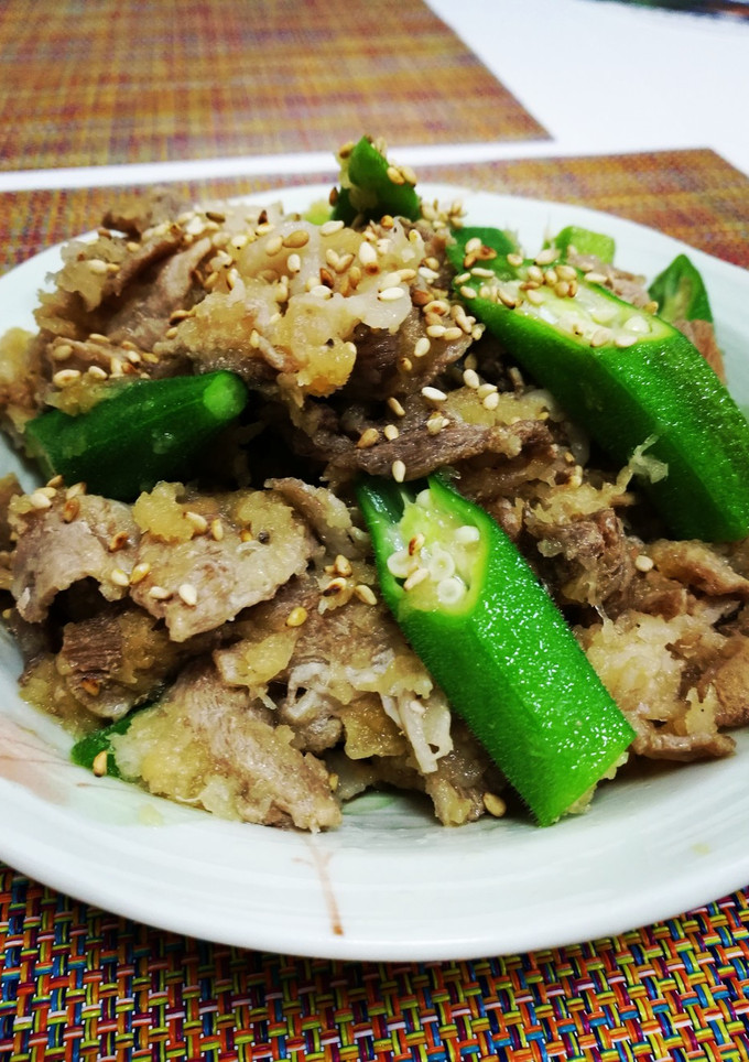 さっぱり！豚肉とオクラのみぞれ炒め-レシピのメイン写真