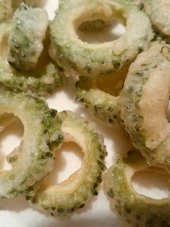 ゴーヤの天ぷら お酒のおつまみに♬-レシピのメイン写真