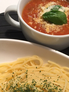 ツナ缶とホールトマトで簡単つけナポリタン-レシピのメイン写真