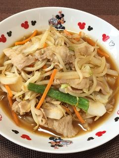 簡単!肉入り野菜炒め!(^^)!-レシピのメイン写真