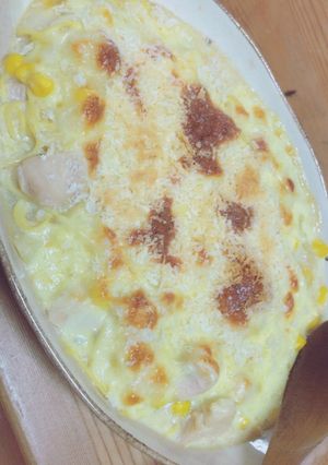 1番簡単！糖質0麺グラタン-レシピのメイン写真