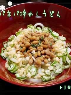ネバネバ冷やしうどん-レシピのメイン写真