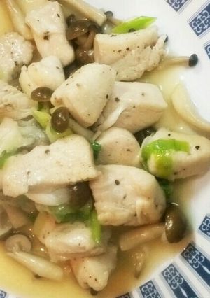 鳥むね肉のネギ塩麹炒め-レシピのメイン写真