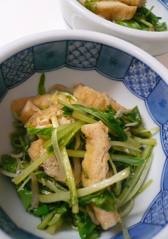 水菜と油揚げの煮びたし-レシピのメイン写真