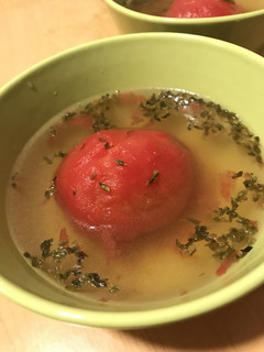 冷凍トマトとオレガノのスープ-レシピのメイン写真