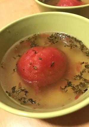 冷凍トマトとオレガノのスープ-レシピのメイン写真