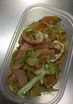 めんつゆで・焼きそば-レシピのメイン写真