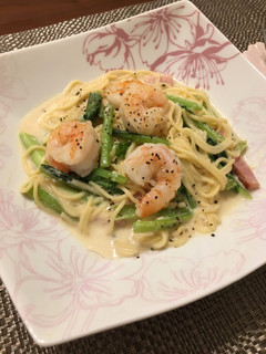 海老のクリームパスタ-レシピのメイン写真